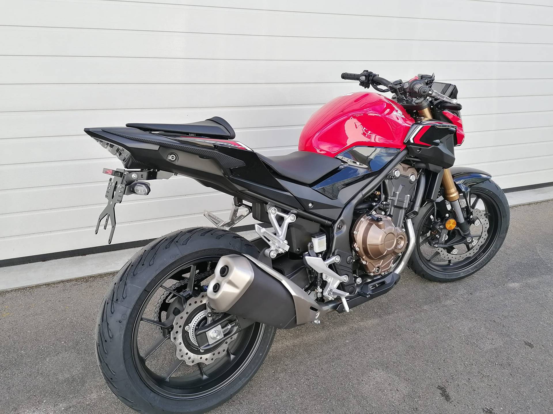 Kennzeichenhalter GroFaTec REVO Short für Honda CBR500 CB 500 F/X Bj 16-23 Kennzeichenträger Nummernschild mit Halter original Blinker Träger Halter kurzes Heck Heckumbau CBR 500 Porta Targa cb500 Kennzeichenhalter GroFaTec REVO Short für Honda CBR500 CB 500 F/X Bj 16-23 Kennzeichenträger Nummernschild mit Halter original Blinker Träger Halter kurzes Heck Heckumbau CBR 500 Porta Targa cb500 von GroFaTec