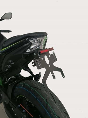 Kennzeichenhalter GroFaTec REVO Short für Kawasaki z650 Ninja 650 2017-2022 Kennzeichenträger Nummernschild Träger Halter kurzes Heck Heckumbau Porta Targa Z650 kawa von GroFaTec