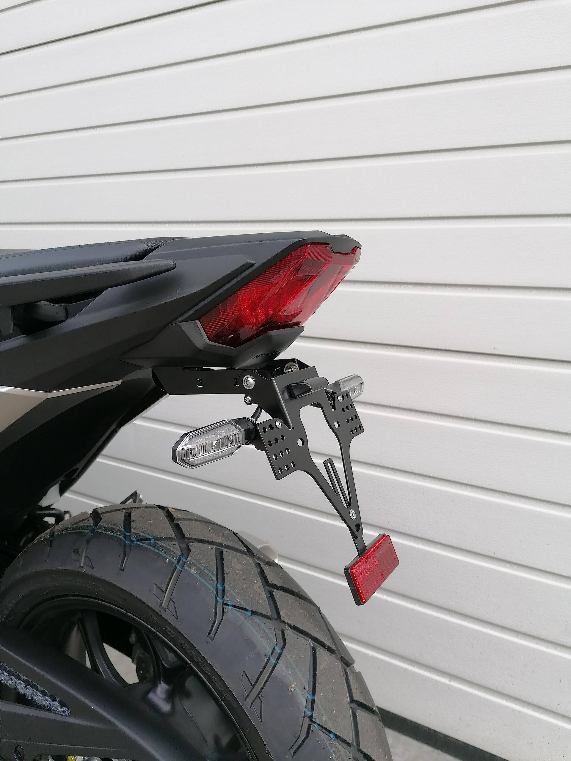 Kennzeichenhalter für Honda NC 750 X 2021-2024 Kennzeichenträger GroFaTec EVO Set Nummernschild NC750X DCT Träger Halter kurzes Heck Heckumbau nc750 Kennzeichenhalter für Honda NC 750 X 2021-2024 Kennzeichenträger GroFaTec EVO Set Nummernschild NC750X DCT Träger Halter kurzes Heck Heckumbau nc750 von GroFaTec