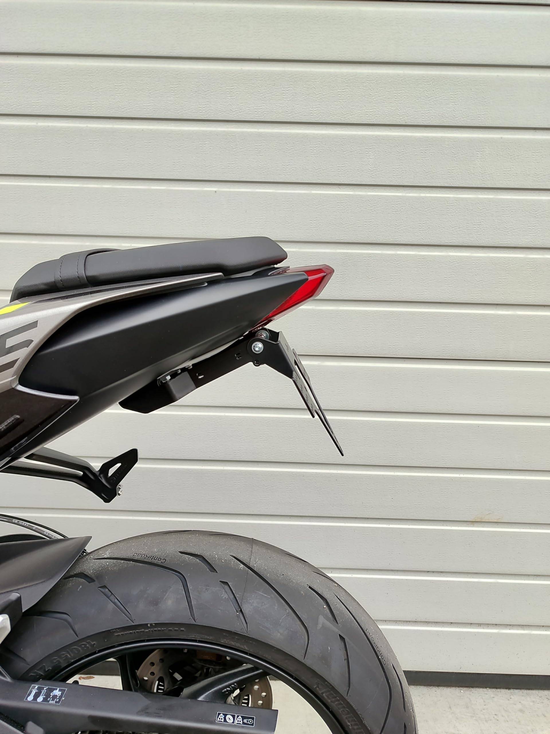 Kennzeichenhalter für Triumph Street Triple 675 765 R 13-24 Kennzeichenträger GroFaTec EVO Nummernschild Träger Halter kurzes Heck Heckumbau Porta Targa Triumph Tail Tidy Kennzeichenhalter für Triumph Street Triple 675 765 R 13-24 Kennzeichenträger GroFaTec EVO Nummernschild Träger Halter kurzes Heck Heckumbau Porta Targa Triumph Tail Tidy von GroFaTec