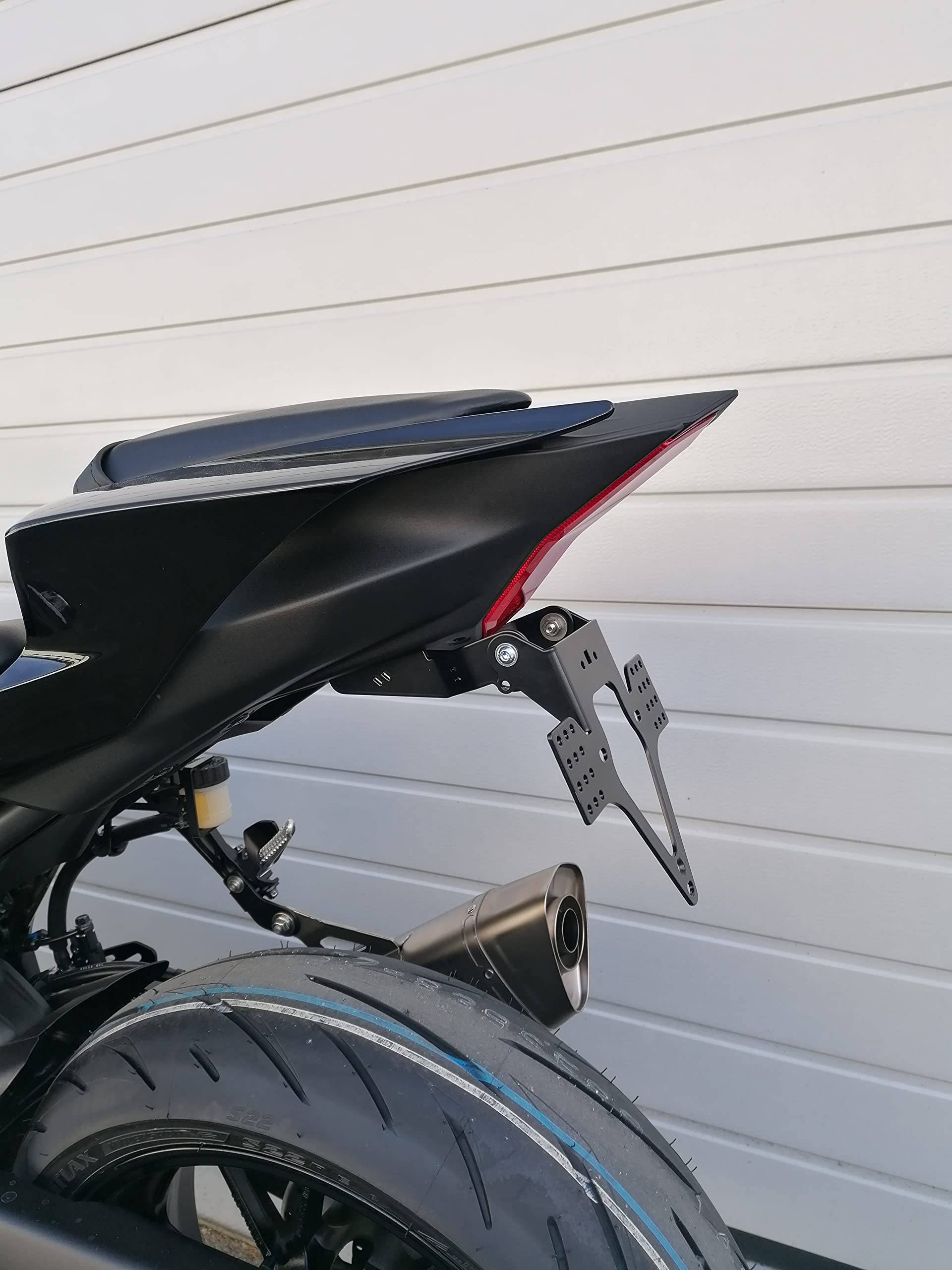 Kennzeichenhalter für Yamaha R7 ab2022 Kennzeichenträger GroFaTec EVO YZF-R7 Twin Racer yzfr7 Nummernschild Träger Halter kurzes Heck Heckumbau Porta Targa Kennzeichenhalter für Yamaha R7 ab2022 Kennzeichenträger GroFaTec EVO YZF-R7 Twin Racer yzfr7 Nummernschild Träger Halter kurzes Heck Heckumbau Porta Targa von GroFaTec