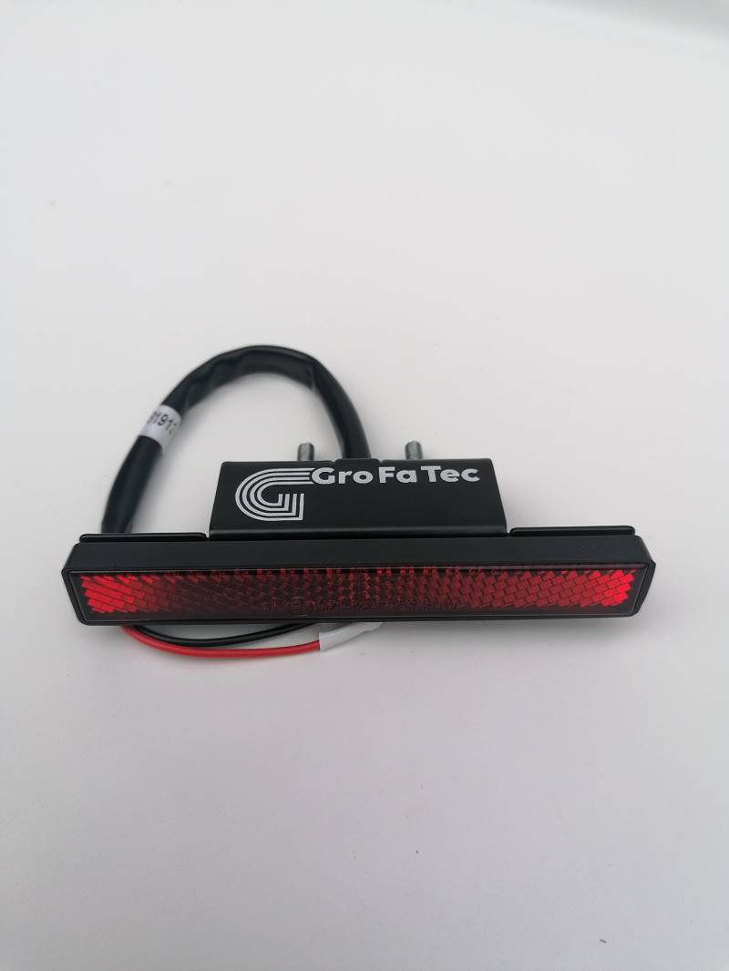 Set - Mini LED Kennzeichenbeleuchtung Reflektorhalter Oben Motorrad Roller Quad 12V für KTM Yamaha Suzuki Honda HQV Supermoto Leuchtdiode für grofatec kennzeichenhalter kennzeichenträger Heckumbau von GroFaTec