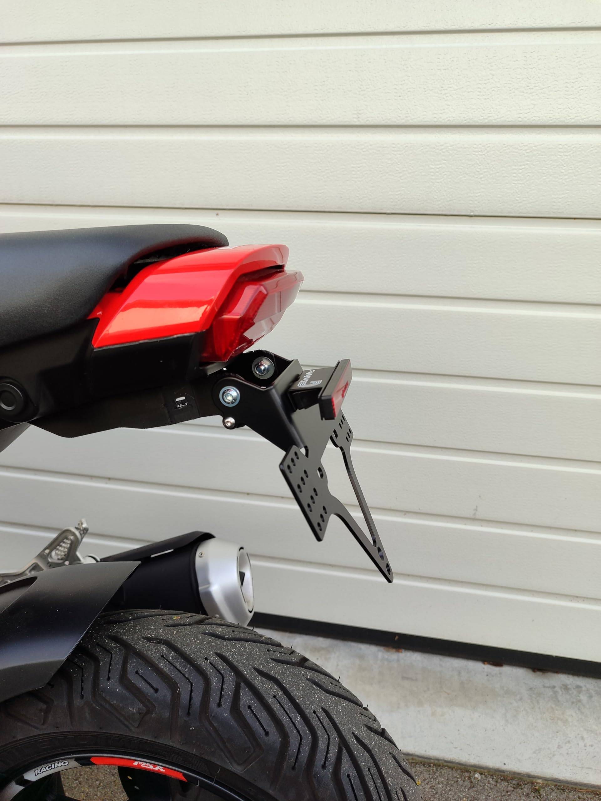 kurzer Kennzeichenhalter GroFaTec kompatibel mit Honda MSX 125 Grom ab2021 Kennzeichenträger msx125 grom Tail Tidy gnom kurzer Kennzeichenhalter GroFaTec kompatibel mit Honda MSX 125 Grom ab2021 Kennzeichenträger msx125 grom Tail Tidy gnom von GroFaTec