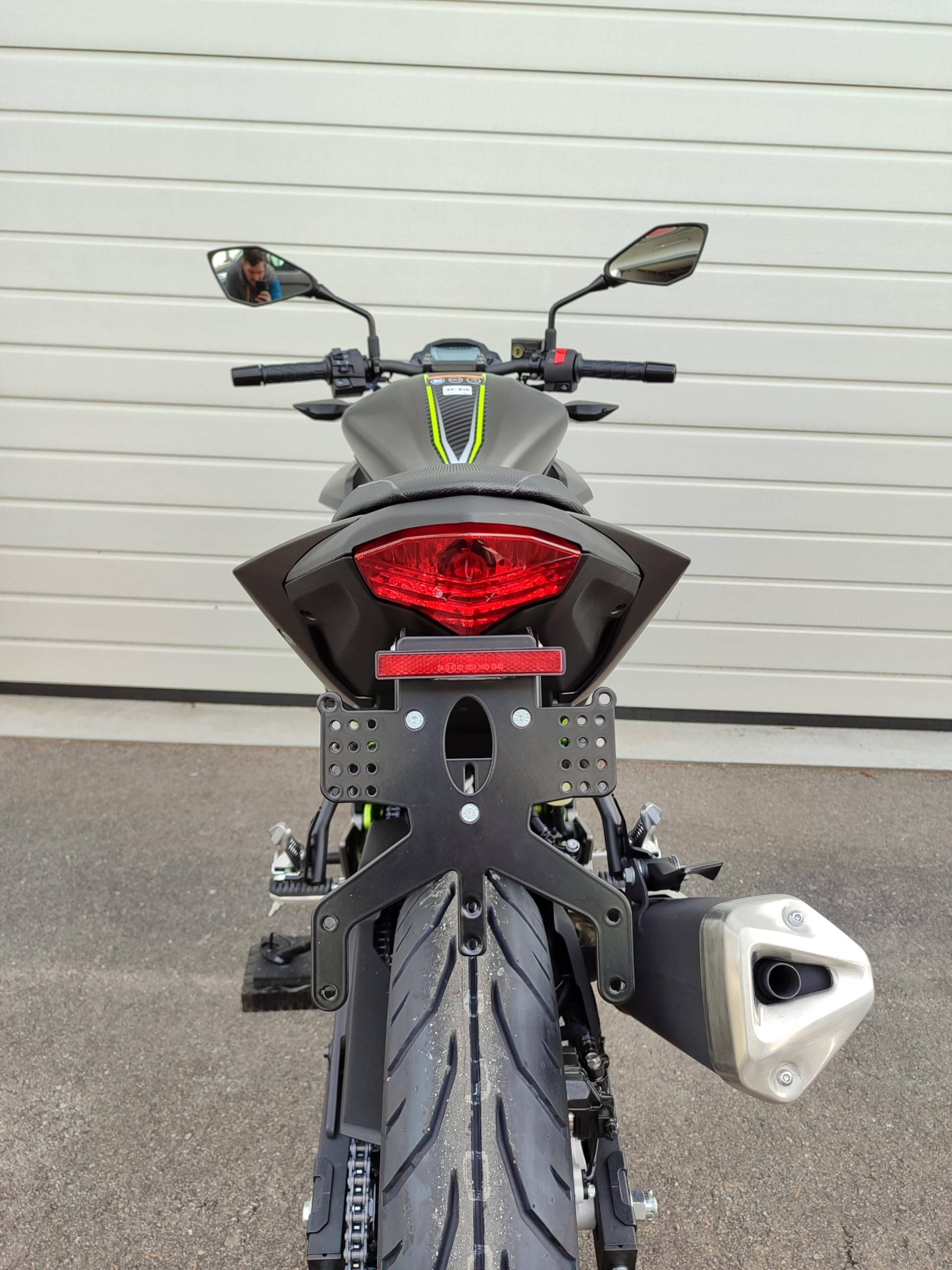 kurzer Kennzeichenhalter für Kawasaki Z 125 Ninja 2019-2024 Kennzeichenträger REVO Short Heckumbau kawa z125 Ninja 125 B196 Racer Naked Bike Tail Tidy kurzes Heck Halter für original Blinker kurzer Kennzeichenhalter für Kawasaki Z 125 Ninja 2019-2024 Kennzeichenträger REVO Short Heckumbau kawa z125 Ninja 125 B196 Racer Naked Bike Tail Tidy kurzes Heck Halter für original Blinker von GroFaTec