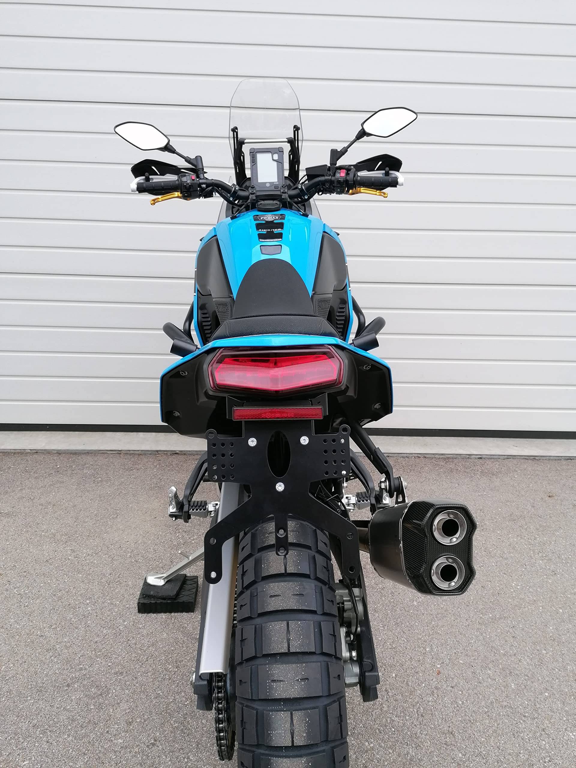 kurzer Kennzeichenhalter für Yamaha XTZ 700 Tenere 2019-2023 Tenere700 REVO Short Kennzeichenträger Heckumbau Reiseenduro kurzes Heck Nummernschild Twin Yamaha 700 xt Tail Tidy kurzer Kennzeichenhalter für Yamaha XTZ 700 Tenere 2019-2023 Tenere700 REVO Short Kennzeichenträger Heckumbau Reiseenduro kurzes Heck Nummernschild Twin Yamaha 700 xt Tail Tidy von GroFaTec