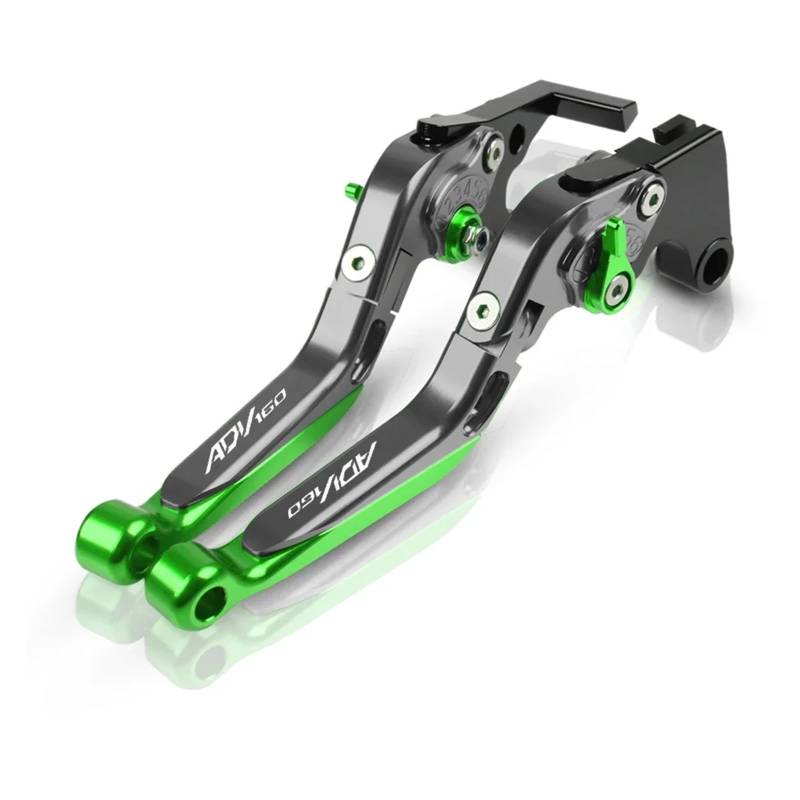 GsvUbd Für H&onda Für ADV 160 2022-2023 Motorradkupplungshebel Bremshebelsatz Einstellbare Klappgriffhebel(Green) von GsvUbd