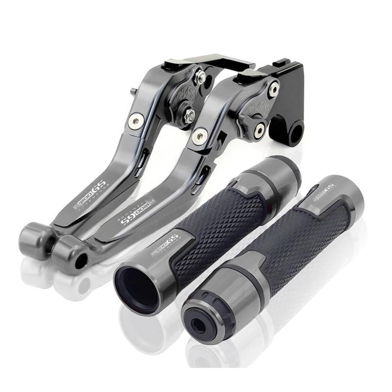 GsvUbd Für R1200GS Für A&dventure 2006-2013 Motorrad Klappbare Ausziehbare Bremskupplungshebel Griffgriffe Handbremshebel(Titanium 1) von GsvUbd
