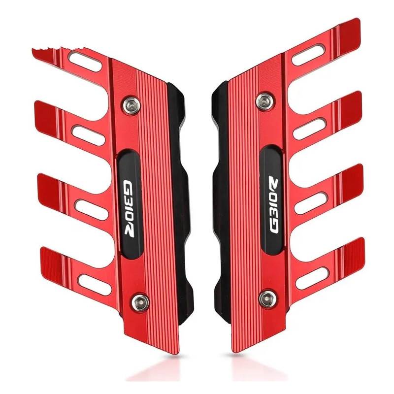 GsvUbd Gabelschutz Für G310R G310r Alle Jahre Motorrad Kotflügel Seitenschutzblock Vorderseite Anti-Fall-Schieber(Red with Logo) von GsvUbd