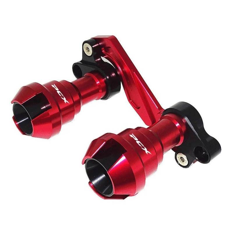 GsvUbd Gabelschutz Für H&onda Für PCX125 PCX 125 150 Vorderradgabel Radfall Schalldämpfer Rohrrahmenschutz Rahmenschieber Anti-Crash-Schutz(Red) von GsvUbd