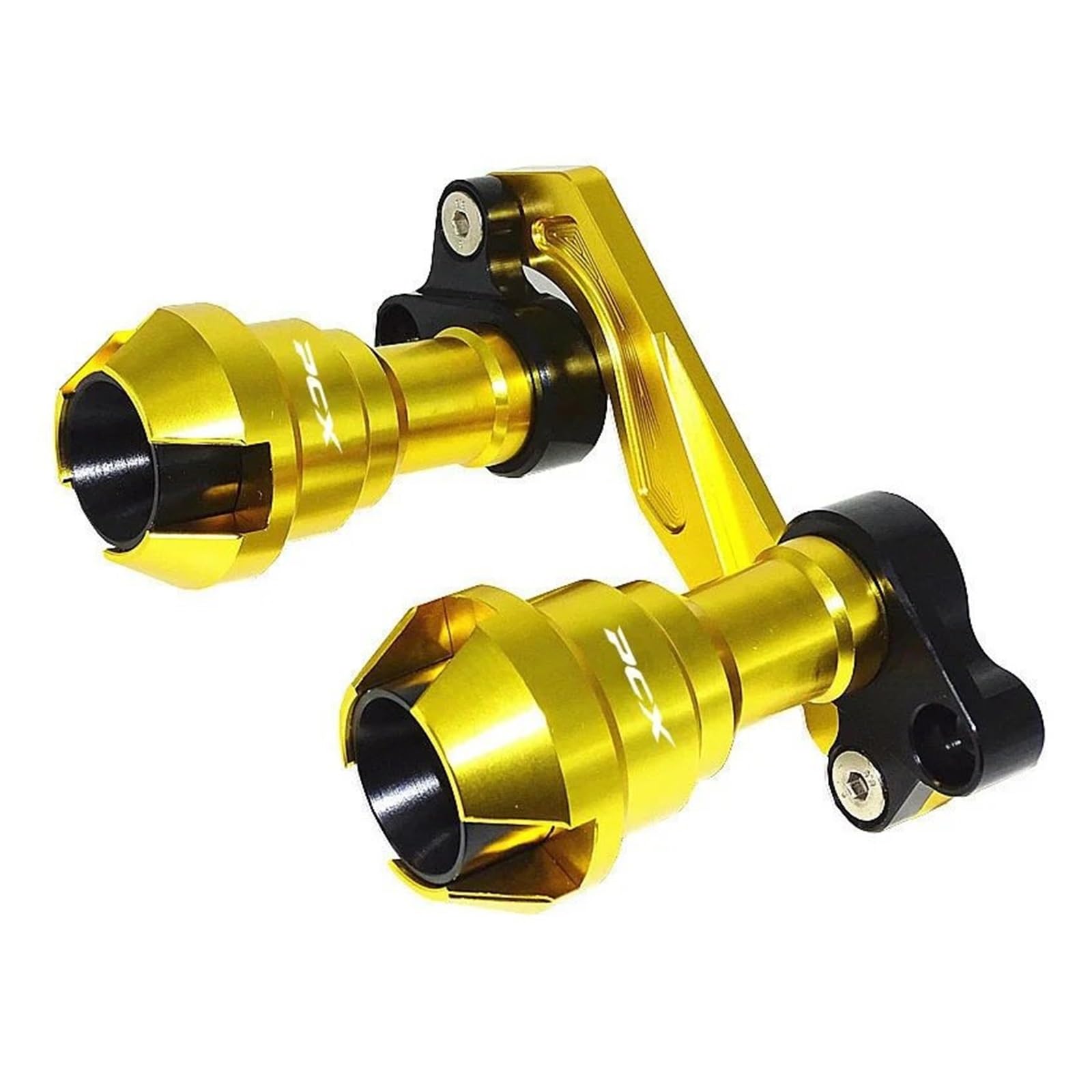 GsvUbd Gabelschutz Für Y&amaha Für NMAX155 Für NMAX 155 Vorderradgabel Radsturz Schalldämpfer Rohrrahmenschutz Rahmenschieber Anti-Crash-Schutz(Gold) von GsvUbd