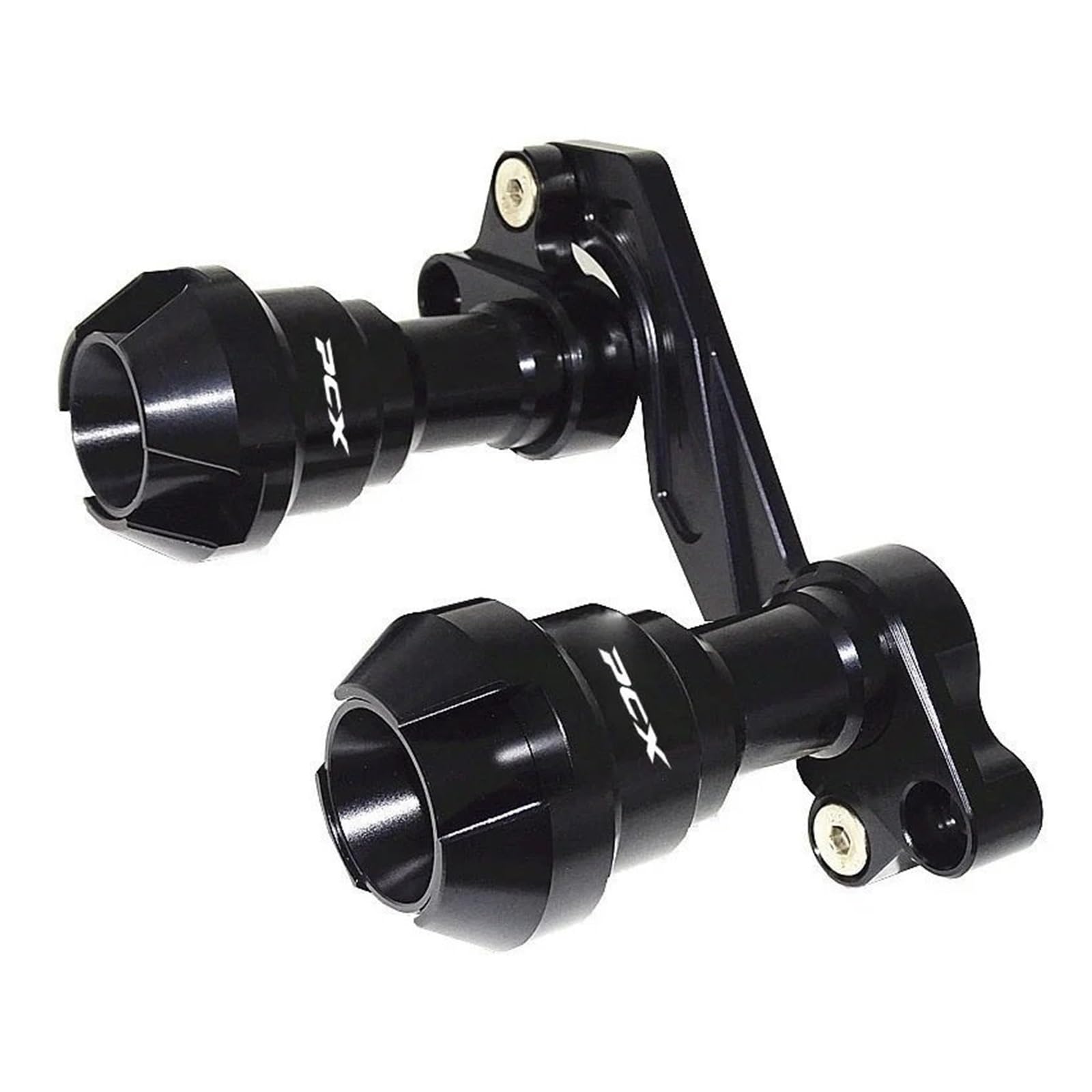 GsvUbd Gabelschutz Für Y&amaha Für NMAX155 Für NMAX 155 Vorderradgabel Radsturz Schalldämpfer Rohrrahmenschutz Rahmenschieber Anti-Crash-Schutz(Noir) von GsvUbd