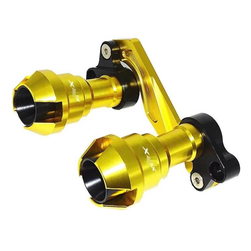 GsvUbd Gabelschutz Für Y&amaha Für XMAX300 Für Xmax 300 Vorderradgabel Radsturz Schalldämpfer Rohrrahmenschutz Rahmenschieber Anti-Crash-Schutz(Gold) von GsvUbd