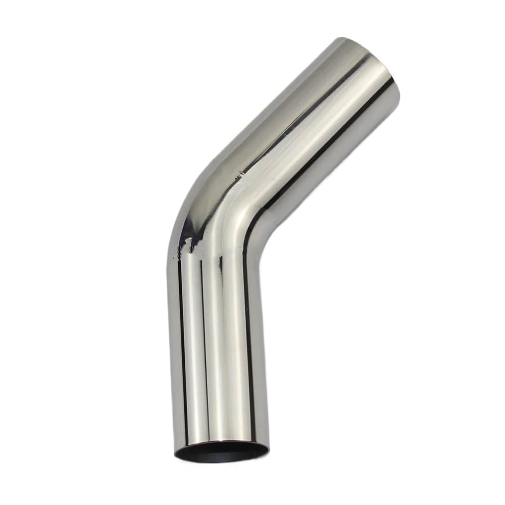 Auto Endrohre Edelstahl Ellenbogen 45 Grad Winkel Rohr Auto Zubehör Automobil Auspuffrohr Schalldämpfer Wendungen Auto Doppelendrohr(38mm) von Gtdtixc