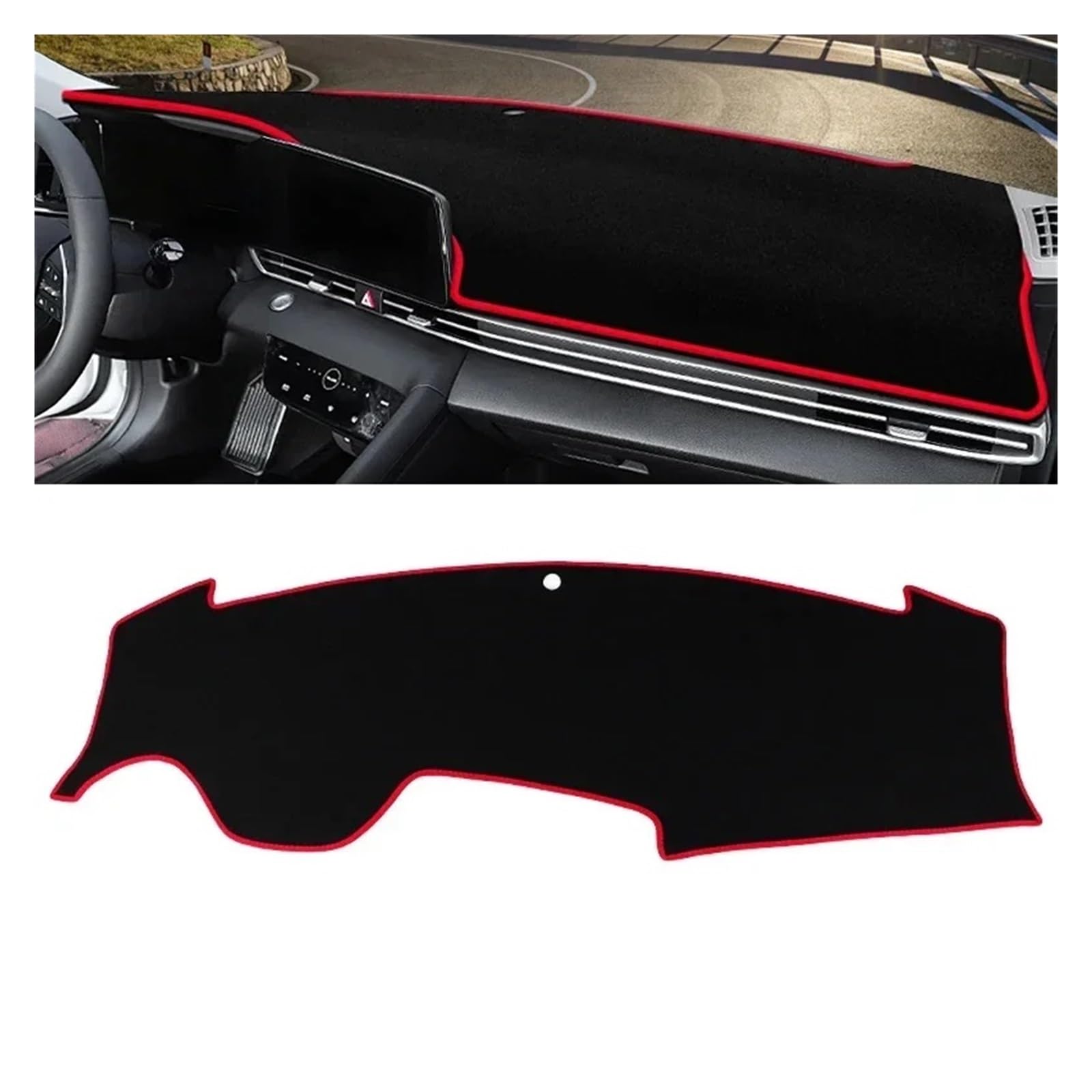 Auto Interieur Zubehör Für Hyundai Für Elantra CN7 2021-2024 Auto Armaturenbrett Abdeckung Armaturenbrett Matte Sonnenschutz Vermeiden Licht Rutschfeste Unterlage Interieurleisten Zubehör(A Red Side) Auto Interieur Zubehör Für Hyundai Für Elantra CN7 2021-2024 Auto Armaturenbrett Abdeckung Armaturenbrett Matte Sonnenschutz Vermeiden Licht Rutschfeste Unterlage Interieurleisten Zubehör(A Red Side) von Gtdtixc