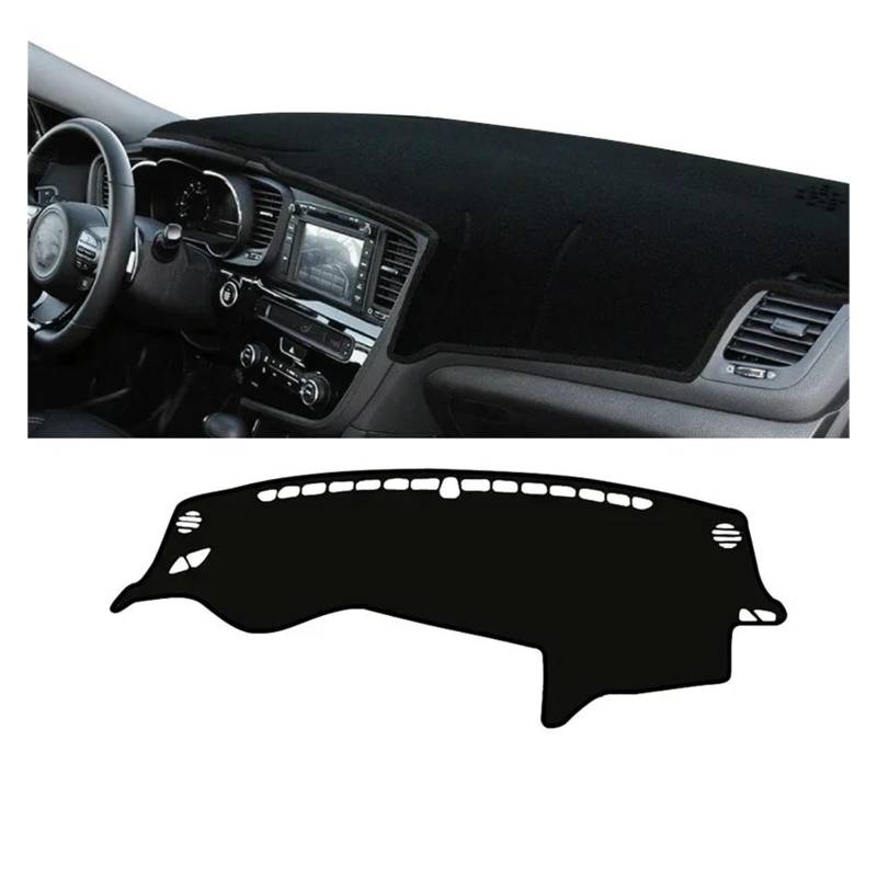 Auto Interieur Zubehör Für Kia Für Optima K5 2011-2015 Auto-Armaturenbrett-Abdeckung Armaturenbrett-Matte Sonnenschutz Vermeiden Sie Leichtes Rutsch-Pad Interieurleisten Zubehör(A LHD Black side) von Gtdtixc