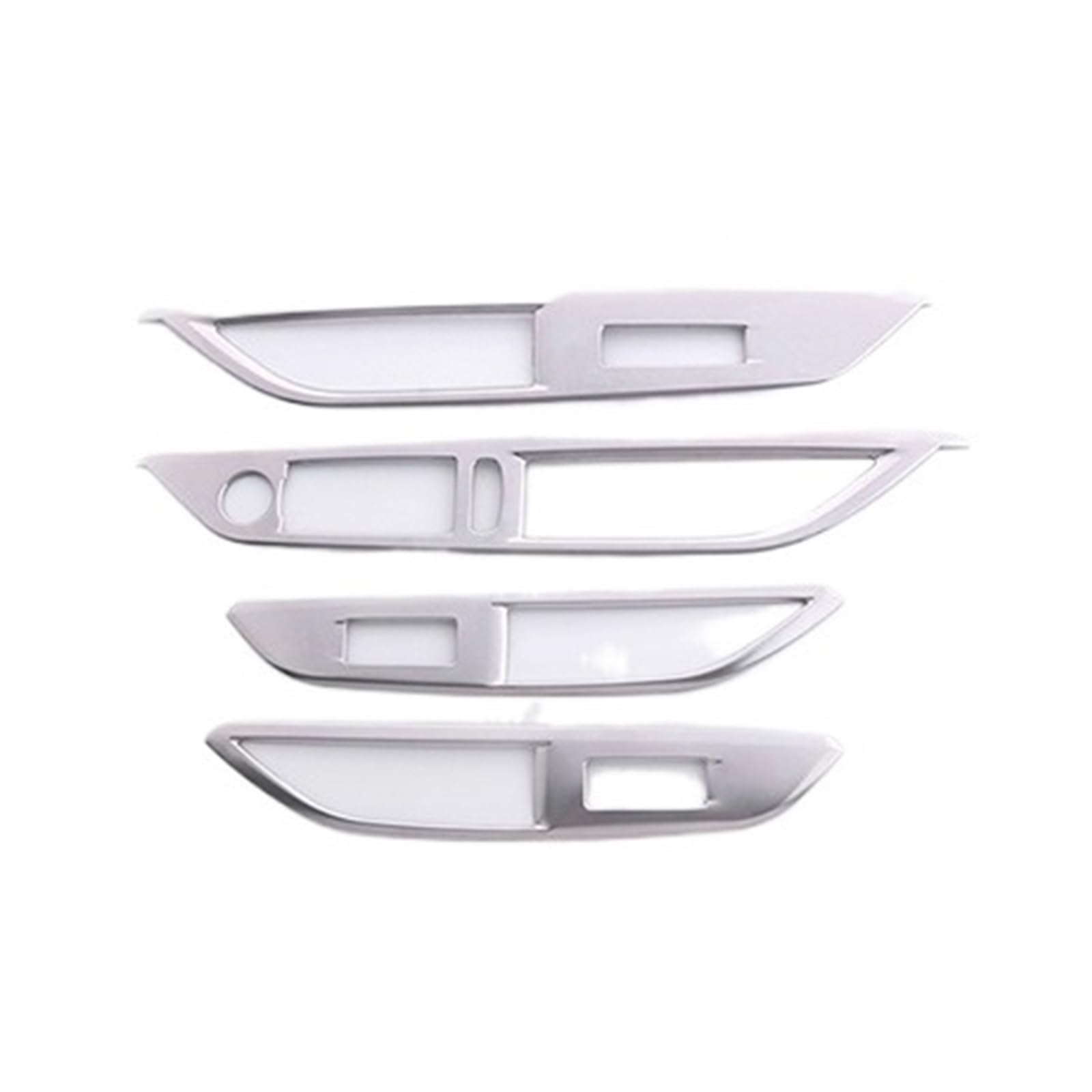 Auto Interieur Zubehör Für Peugeot 3008GT 5008GT 2016 2017 2018 2019 2020 2021 2022 2023 Auto Fenster Glas Lift Schalter Panel Abdeckung Interieurleisten Zubehör(Stainless Steel) von Gtdtixc