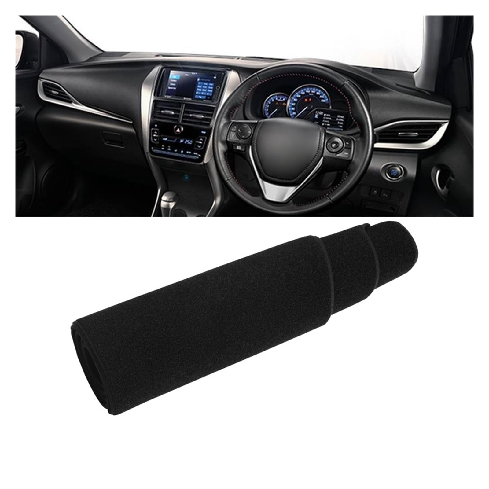Auto Interieur Zubehör Für Toyota Für Vios Für Gen-4 2019 2020 2021 2022 2023 Auto-Armaturenbrett Vermeiden Sie Lichtpad Instrumententisch-Abdeckungsmatte Interieurleisten Zubehör(A Black Side RHD) Auto Interieur Zubehör Für Toyota Für Vios Für Gen-4 2019 2020 2021 2022 2023 Auto-Armaturenbrett Vermeiden Sie Lichtpad Instrumententisch-Abdeckungsmatte Interieurleisten Zubehör(A Black Side RHD) von Gtdtixc