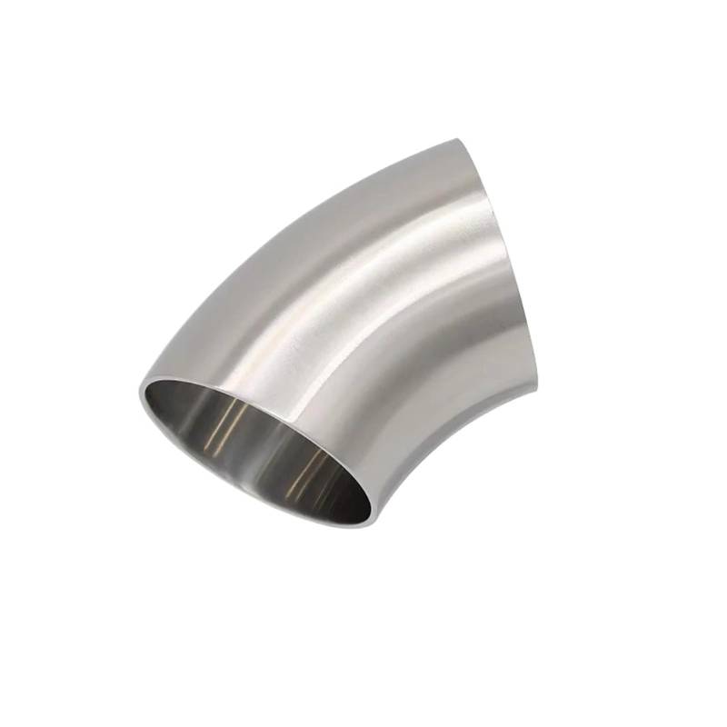 Gtdtixc Auto Endrohre 1,5 Dicke 51 Mm 63 Mm 76 Mm Stumpfschweiß 45 Grad Kniestück Rohr 304 Edelstahl Autoauspuffrohr Schalldämpfer Geschweißtes Rohr Auto Doppelendrohr(76mm) von Gtdtixc