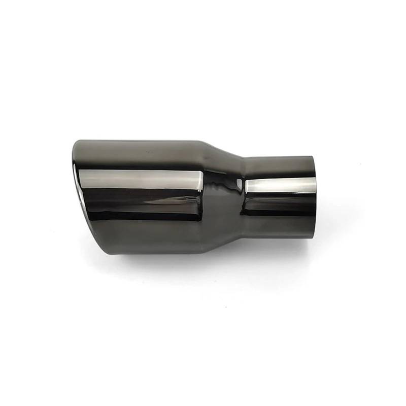 Gtdtixc Auto Endrohre 1 Stück Auspuffrohr Schwarz Chrom Für Universal Auspuff Hinten Schwanz Tipps Edelstahl Schalldämpfer Auto Doppelendrohr(Outlet 76mm) von Gtdtixc