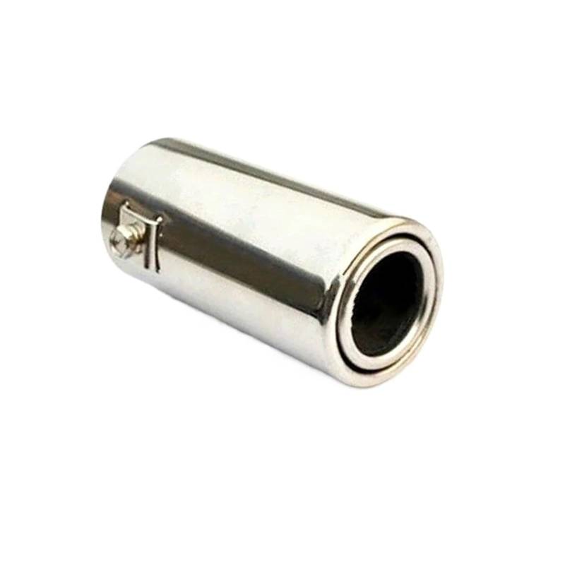 Gtdtixc Auto Endrohre 1 Stücke Universal Edelstahl Auto Hinten Runde Auspuffrohr Schwanz Schalldämpfer Spitze Auspuff Auto Zubehör Auto Doppelendrohr von Gtdtixc