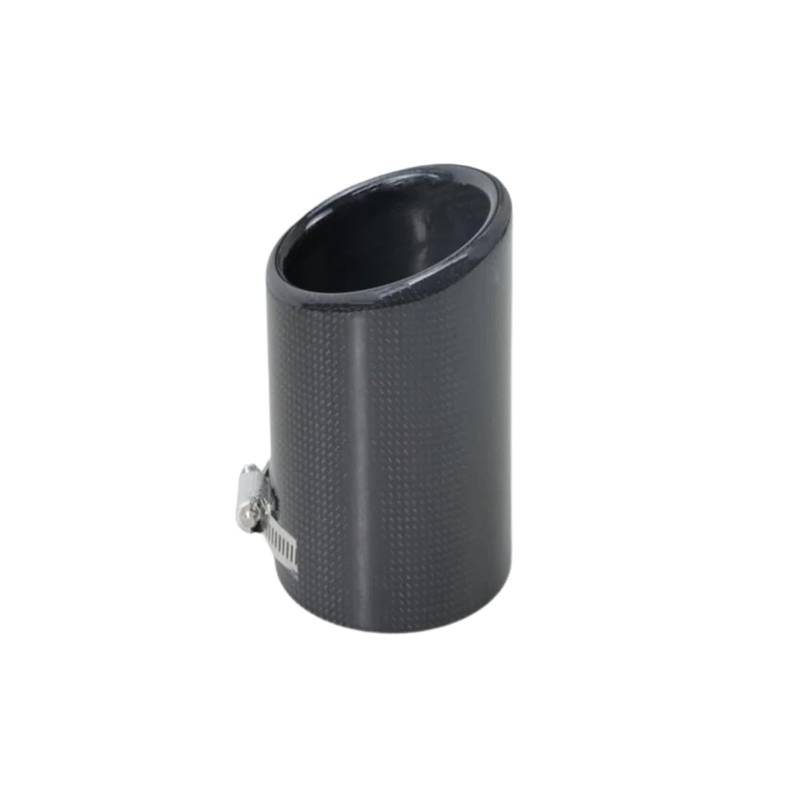 Gtdtixc Auto Endrohre 1PC Auto Universal Auspuff Spitze Gehäuse Gerade Kante Auspuff Schalldämpfer Rohr Spitze Abdeckung Auto Doppelendrohr(89mm) von Gtdtixc