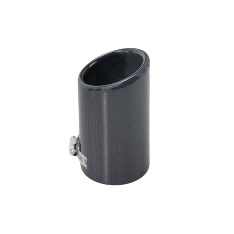 Gtdtixc Auto Endrohre 1PC Universal Fall Schwarz Auspuff Spitze Gehäuse Gerade Kante Auspuff Schalldämpfer Rohr Spitze Abdeckung Für Auto Auto Doppelendrohr(B) von Gtdtixc