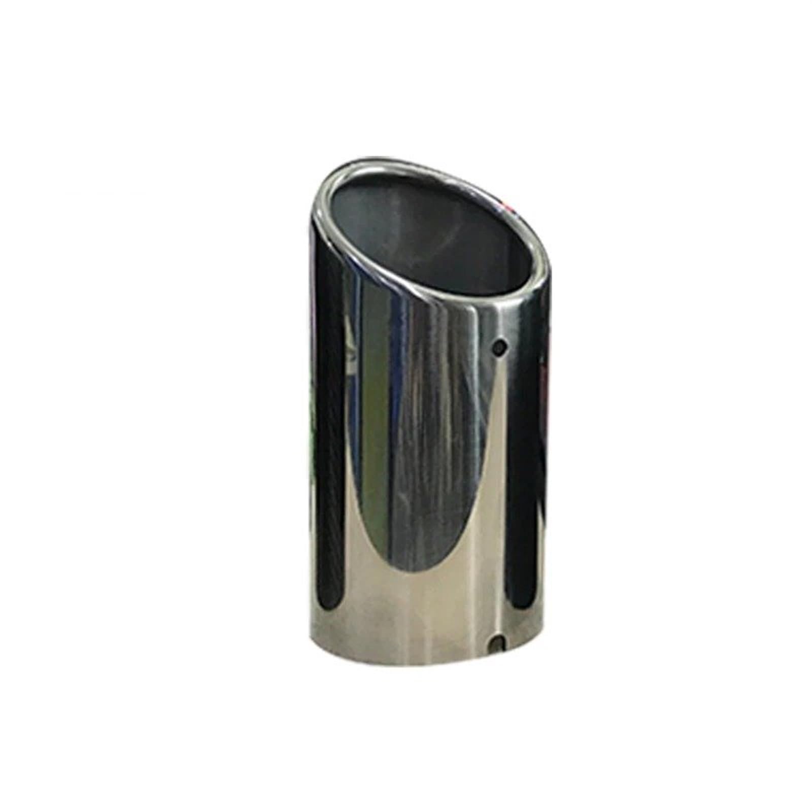 Gtdtixc Auto Endrohre 2 Stück Für VW Für Passat B7 CC Für Tiguan Auto Auspuffrohr Schalldämpfer Spitze Abdeckung Auto Doppelendrohr(1Piece Silver) von Gtdtixc