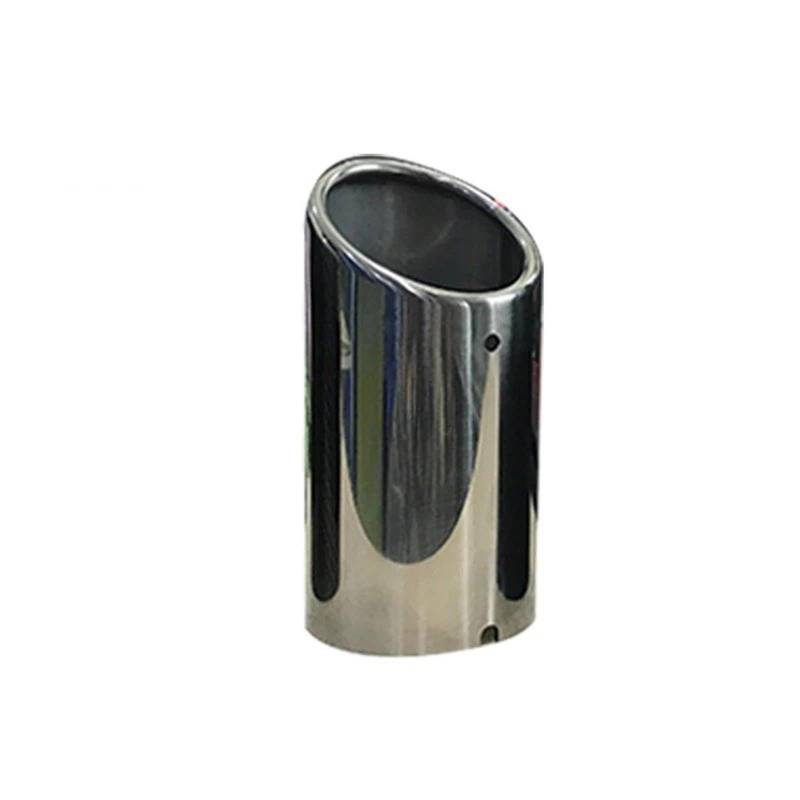 Gtdtixc Auto Endrohre 2 Stück Für VW Für Passat B7 CC Für Tiguan Auto Auspuffrohr Schalldämpfer Spitze Abdeckung Auto Doppelendrohr(1Piece Silver) von Gtdtixc