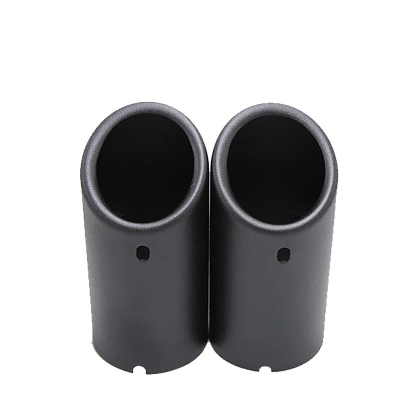 Gtdtixc Auto Endrohre 2 Stück Für VW Für Passat B7 CC Für Tiguan Auto Auspuffrohr Schalldämpfer Spitze Abdeckung Auto Doppelendrohr(2Piece Matte Black) von Gtdtixc