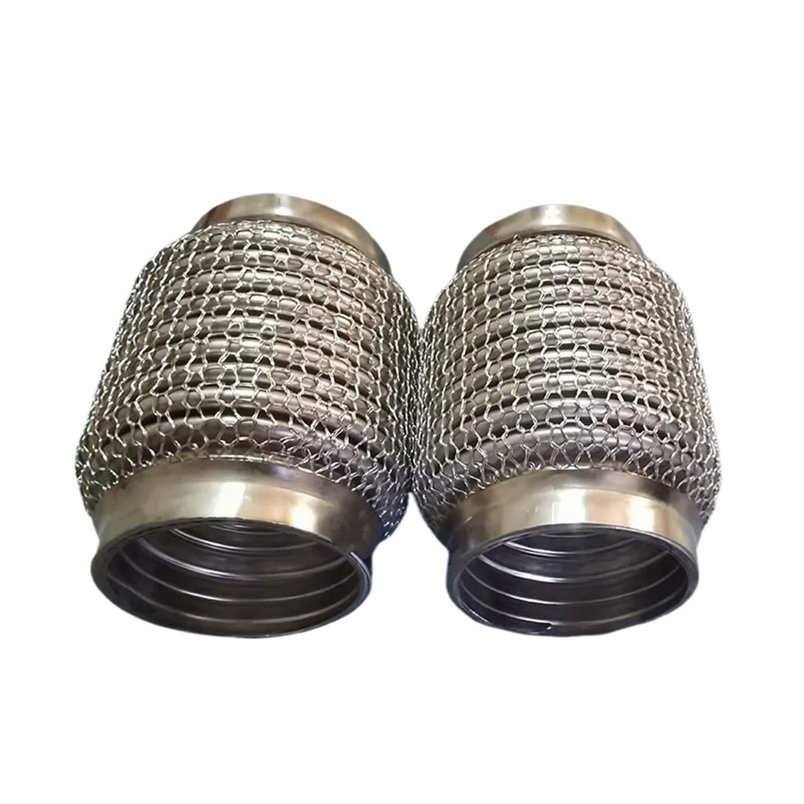 Gtdtixc Auto Endrohre Auspuff Flexrohre, Flexibler Schlauchkoppler Mit Verriegelungseinlass 38 45 51 57 63 76 89 Mm 1,5-3,5 Zoll 304 Edelstahl Auto Doppelendrohr(76x102mm) von Gtdtixc