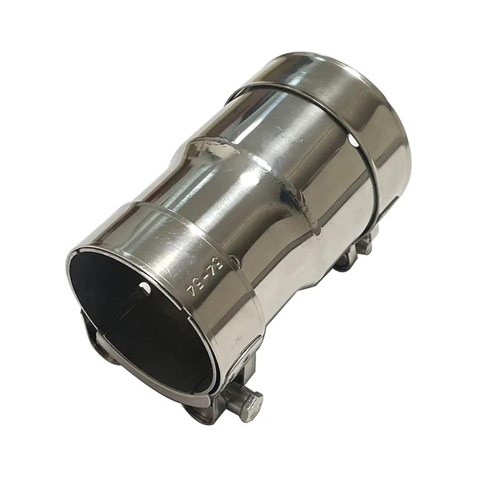 Gtdtixc Auto Endrohre Auto Auspuffrohr 304 Edelstahl Rohr Reduzierstück Größe Allgemeine Schalldämpfer Hülse Auto Doppelendrohr(66mm-76mm) von Gtdtixc
