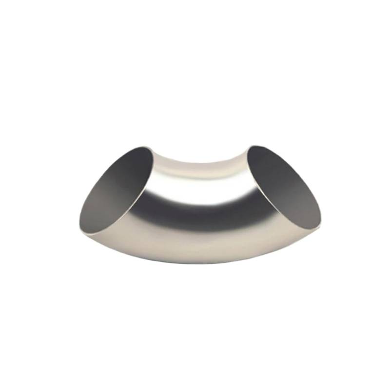 Gtdtixc Auto Endrohre Auto Modifiziertes Auspuffrohr 201 Edelstahl 90 Grad Auspuffkrümmer Auto Doppelendrohr(76mm) von Gtdtixc