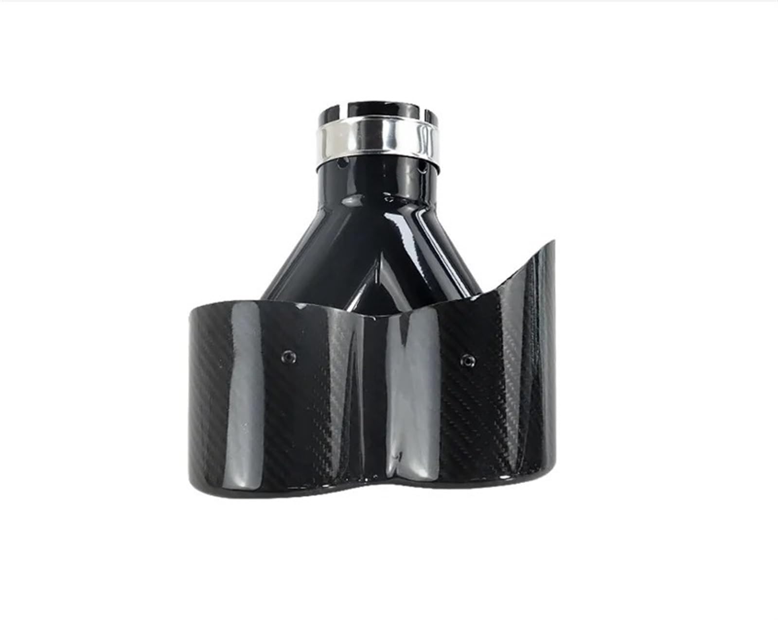 Gtdtixc Auto Endrohre Auto Universal Auspuff Tipps Carbon Fiber Balck Düse Für Schalldämpfer Rohr Endrohr Auto Doppelendrohr(Right in63-89) von Gtdtixc