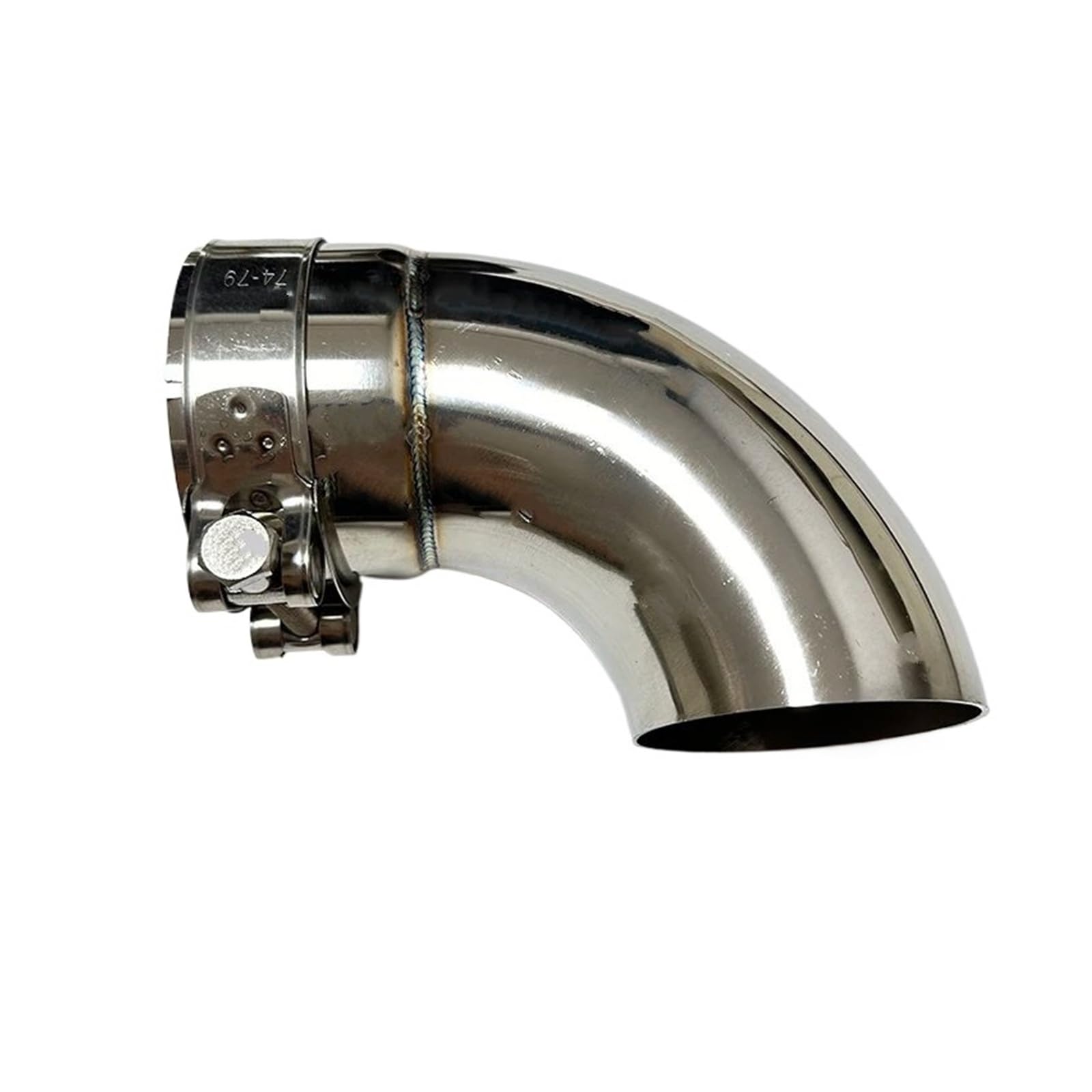 Gtdtixc Auto Endrohre Autoteile Auspuffrohrunterdrücker Edelstahl Auspuffauslass Kniestückanschluss Auto Doppelendrohr(60mm) von Gtdtixc