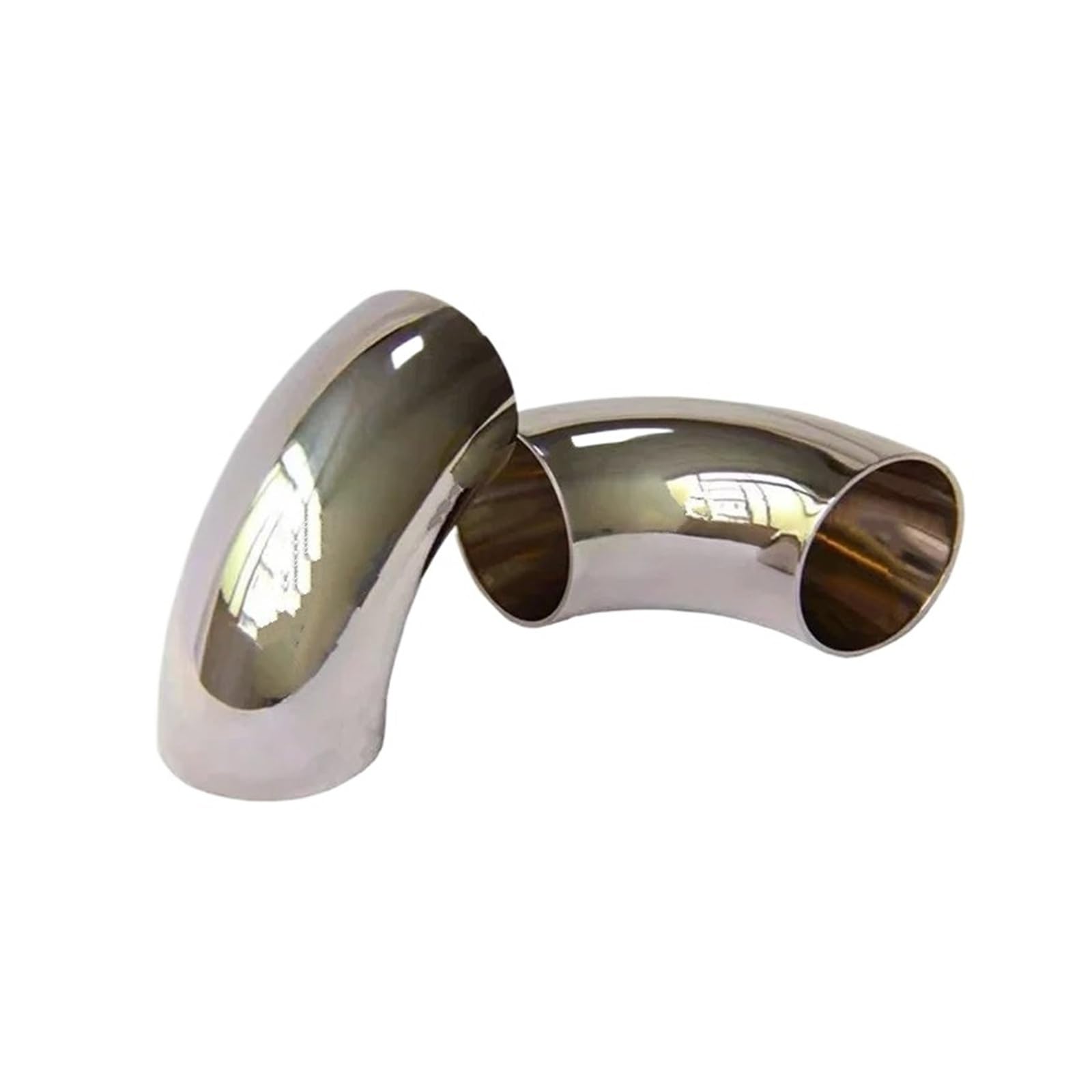 Gtdtixc Auto Endrohre Edelstahl Kniestück 90 Grad Winkelstück 1,5Mm Dick 51Mm 60Mm 63Mm 76Mm Stumpfschweißen Autoauspuffrohr Auto Doppelendrohr(63mm) von Gtdtixc