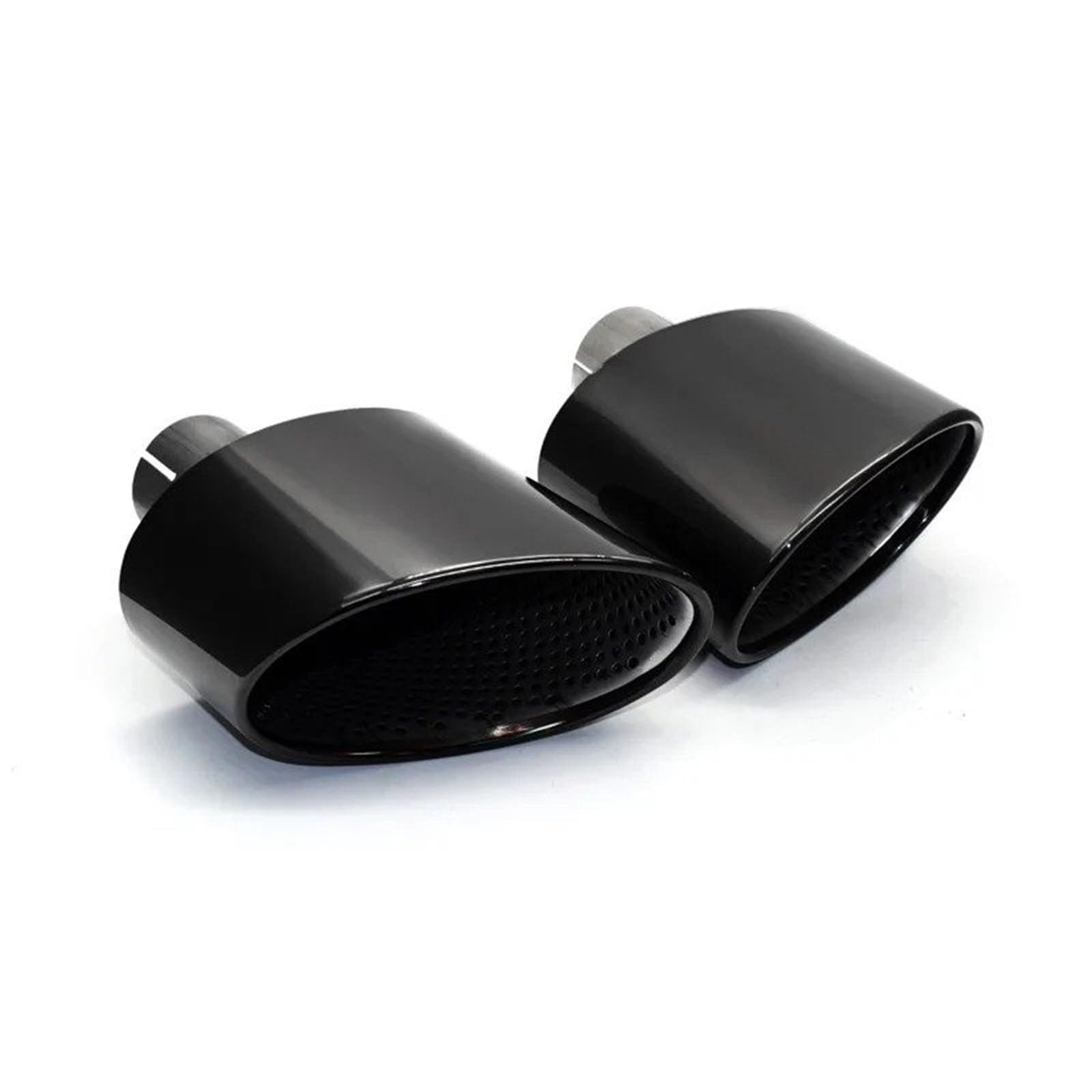 Gtdtixc Auto Endrohre Für A4 Für A5 Für A6 Für A7 Upgrade RS4 RS5 RS6 RS7 Edelstahl Endrohr Auspuff Auto Doppelendrohr(Schwarz) von Gtdtixc