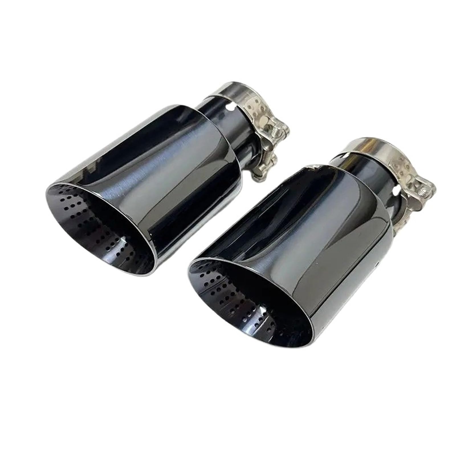 Gtdtixc Auto Endrohre Für F20 Für F10 Für E38 Für E46 Autoteile Auspuffrohr Schalldämpfer Endrohr Edelstahl Schwarz Auto Doppelendrohr(57mm-114mm) von Gtdtixc