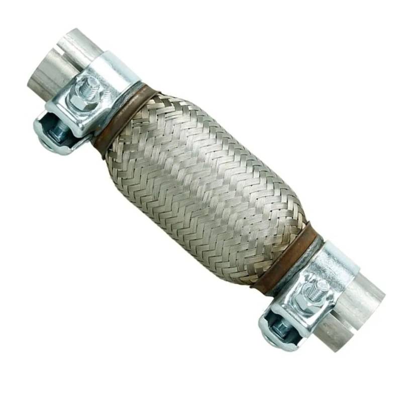 Gtdtixc Auto Endrohre Für Fabia Für Roomster Für 45 * 150mm Edelstahl Auto Auspuff Flexible Rohr Universal Auto Auspuff Rohr Teleskop Verbindung Braid Balg Auto Doppelendrohr von Gtdtixc