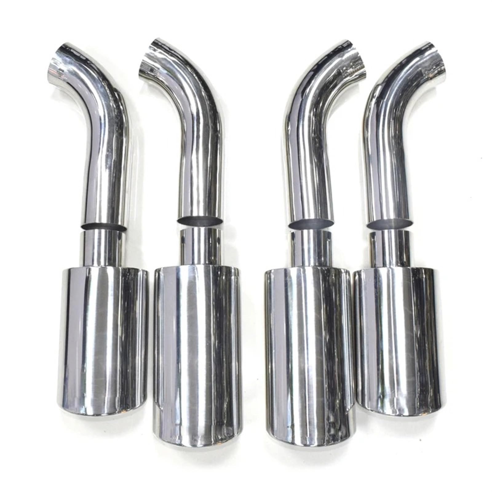 Gtdtixc Auto Endrohre Für G-Klasse W463 G500 G550 G63 2007-2015 Auto Auspuffrohr Schalldämpfer Spitze Auspuff Spitze Düse Auto Doppelendrohr(Silber) von Gtdtixc