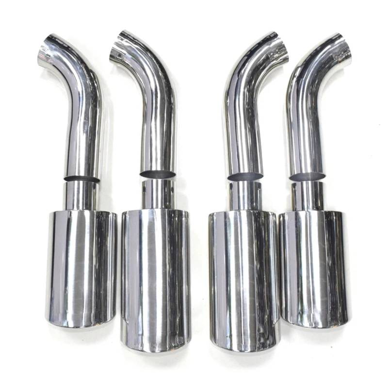 Gtdtixc Auto Endrohre Für G-Klasse W463 G500 G550 G63 2007-2015 Auto Auspuffrohr Schalldämpfer Spitze Auspuff Spitze Düse Auto Doppelendrohr(Silber) von Gtdtixc
