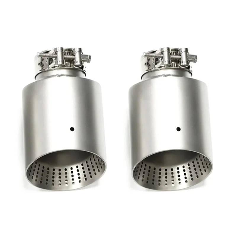 Gtdtixc Auto Endrohre Für VW Für GTI MK7 Für Golf7 Auspuff Tipps Auto Auspuffrohr Endrohr Düse 60 63MM Auto Doppelendrohr(ID60MM OD101MM) von Gtdtixc