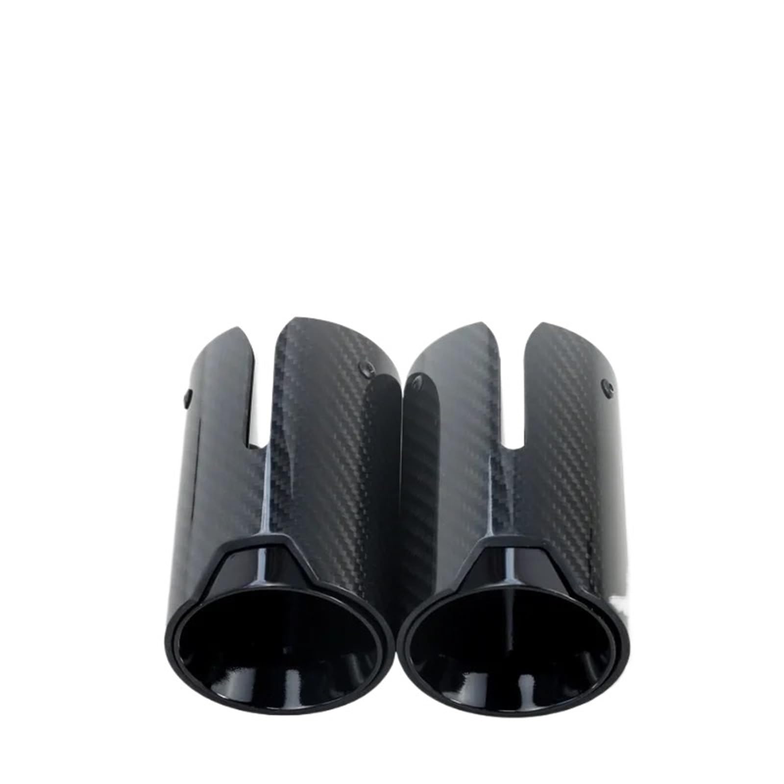 Gtdtixc Auto Endrohre Für VW Für Jetta Mk6 Für Golf 6 7 Mk7 Für Polo 6R Für Bora Für Scirocco Für Lavida Für Variant Auto Auspuff Schalldämpfer Spitze Auto Doppelendrohr(2Piece Black) von Gtdtixc
