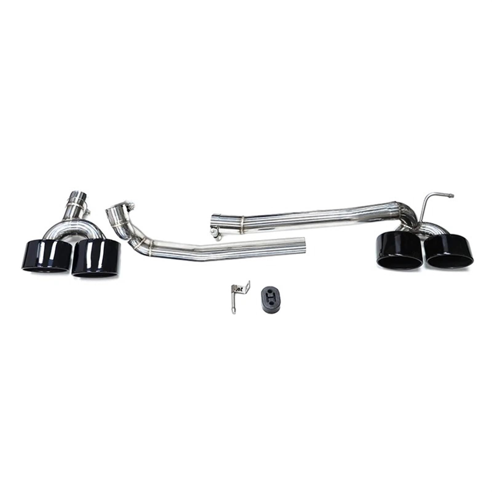 Gtdtixc Auto Endrohre Für W204 C200 C180 C260 C63 Sport 2008-2013 Auto Auspuffrohr Edelstahl Auspuffanlage Oval Düse Auto Doppelendrohr(Black 22cm) von Gtdtixc
