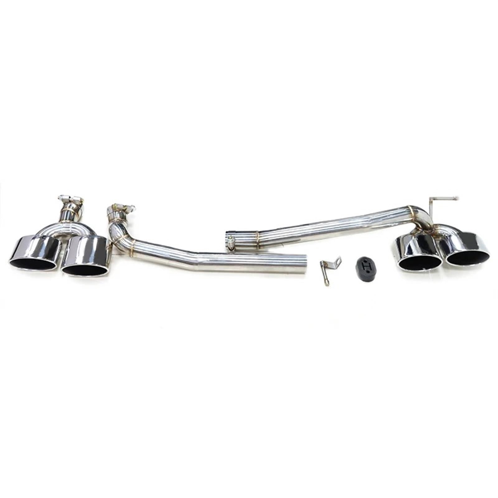 Gtdtixc Auto Endrohre Für W204 C200 C180 C260 C63 Sport 2008-2013 Auto Auspuffrohr Edelstahl Auspuffanlage Oval Düse Auto Doppelendrohr(Silver 22cm) von Gtdtixc