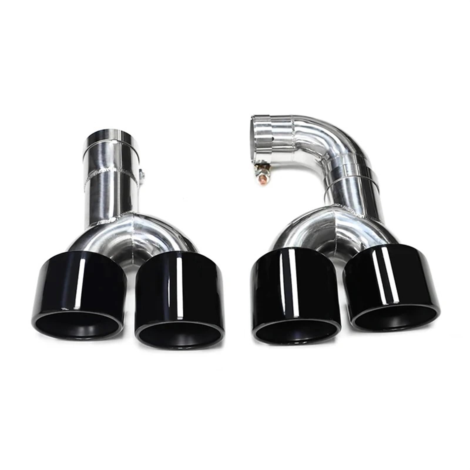 Gtdtixc Auto Endrohre Für X3 G01 Für X4 G02 2022+ Auto-Auspuffblende X3M X4M Stoßstangen-Auspuffanlage Düsenschalldämpferspitze Auto Doppelendrohr(Black B) von Gtdtixc