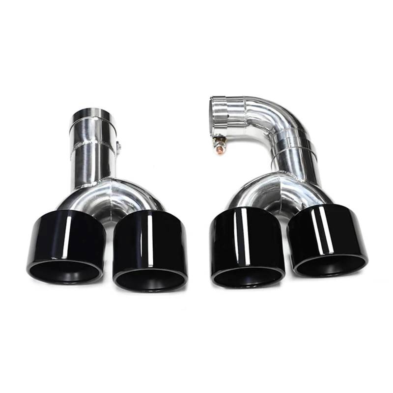 Gtdtixc Auto Endrohre Für X3 G01 Für X4 G02 2022+ Auto-Auspuffblende X3M X4M Stoßstangen-Auspuffanlage Düsenschalldämpferspitze Auto Doppelendrohr(Black B) von Gtdtixc