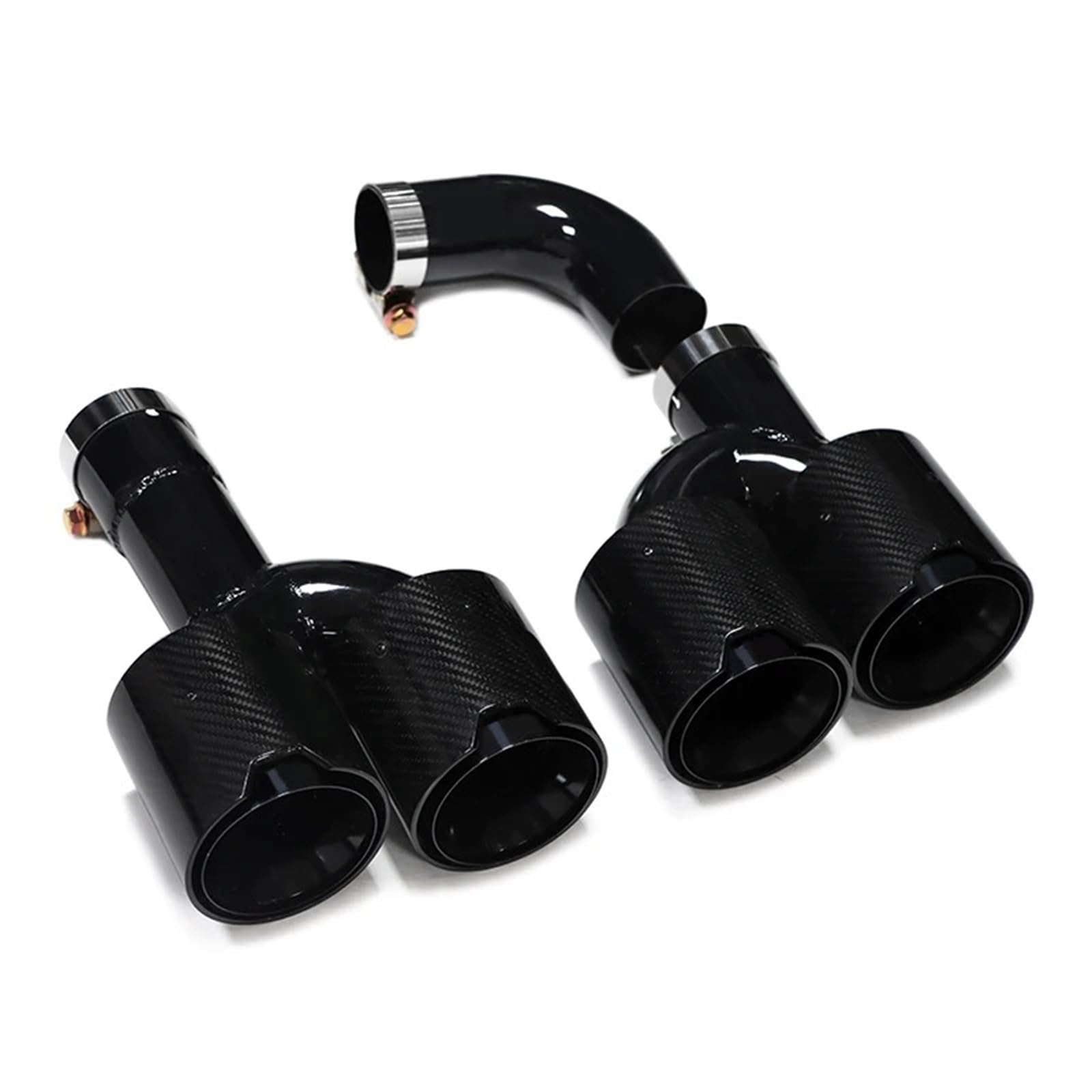 Gtdtixc Auto Endrohre Für X3 G01 Für X4 G02 2022+ Auto-Auspuffblende X3M X4M Stoßstangen-Auspuffanlage Düsenschalldämpferspitze Auto Doppelendrohr(Carbon Fiber A) von Gtdtixc