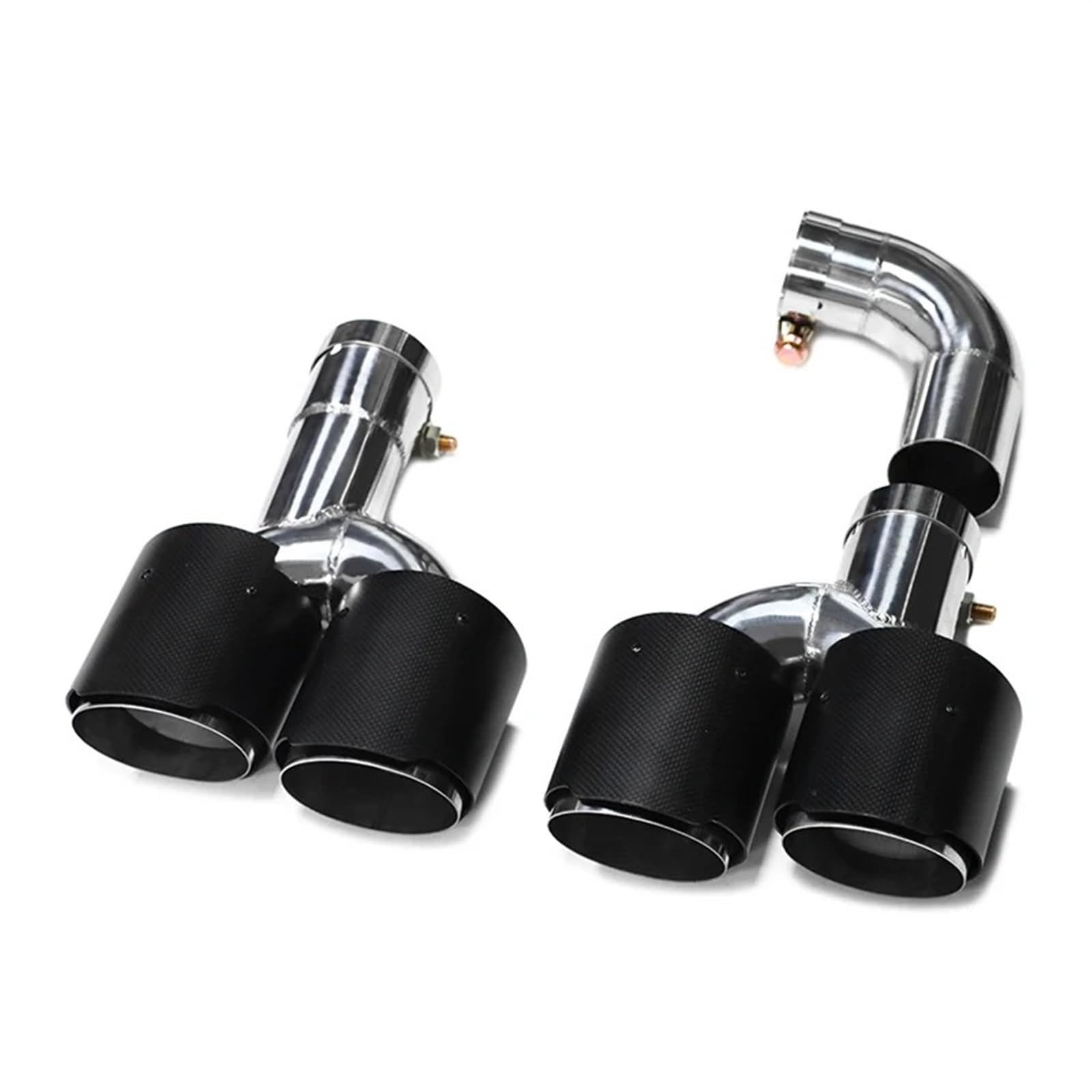 Gtdtixc Auto Endrohre Für X3 G01 Für X4 G02 2022+ Auto-Auspuffblende X3M X4M Stoßstangen-Auspuffanlage Düsenschalldämpferspitze Auto Doppelendrohr(Carbon Fiber C) von Gtdtixc