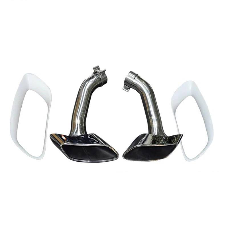 Gtdtixc Auto Endrohre Für X6 E71 V8 2008-2013 304 30 Auto Auspuffrohr Schalldämpfer Spitze Abdeckung Platz Endrohr Düse Auto Doppelendrohr(Exhaust Cover A) von Gtdtixc