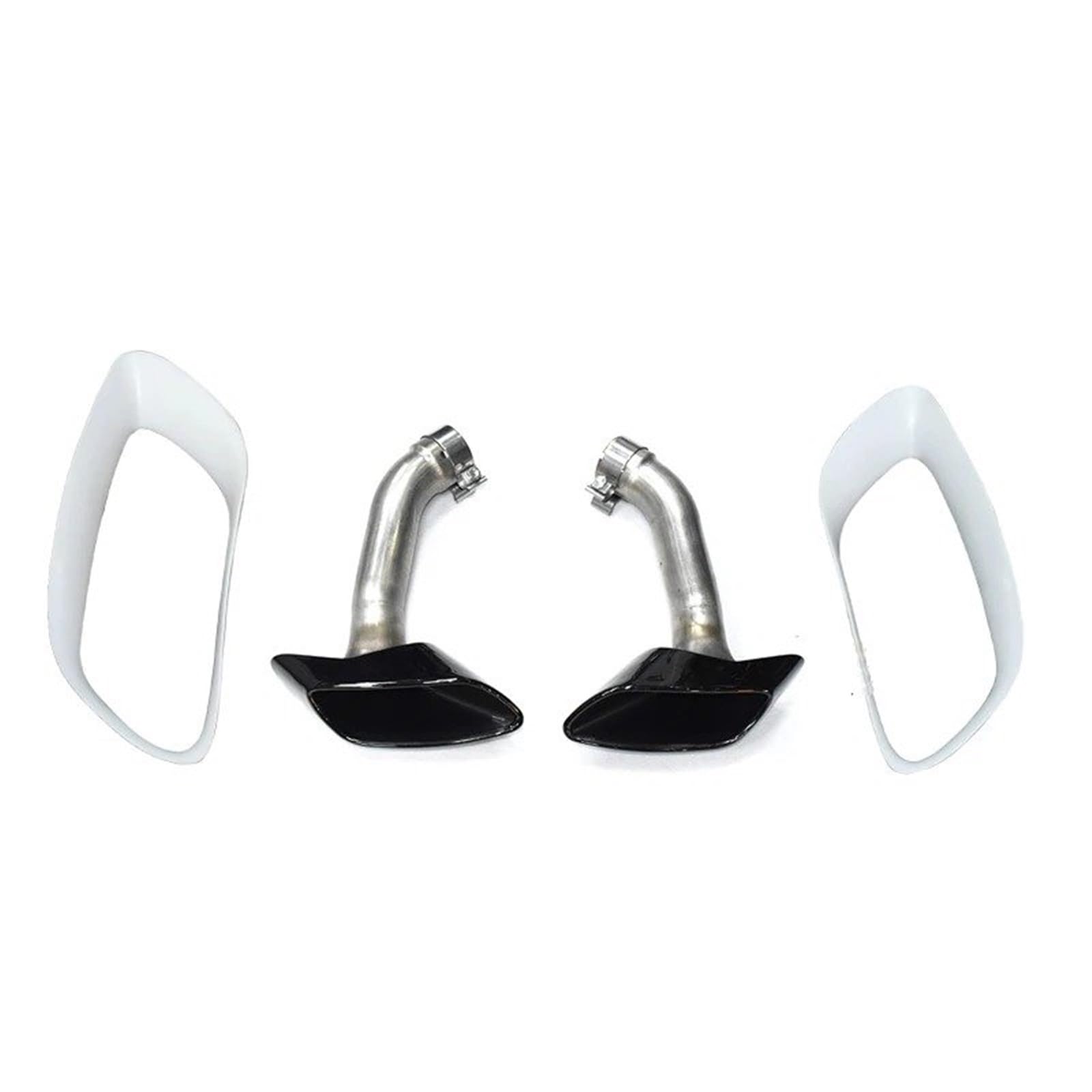 Gtdtixc Auto Endrohre Für X6 E71 V8 2008-2013 304 30 Auto Auspuffrohr Schalldämpfer Spitze Abdeckung Platz Endrohr Düse Auto Doppelendrohr(Exhaust Cover B) von Gtdtixc